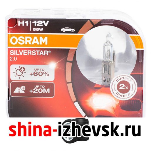 Лампа галогеновая OSRAM — H1-55 Вт-3400К, 2 шт. в Ижевске